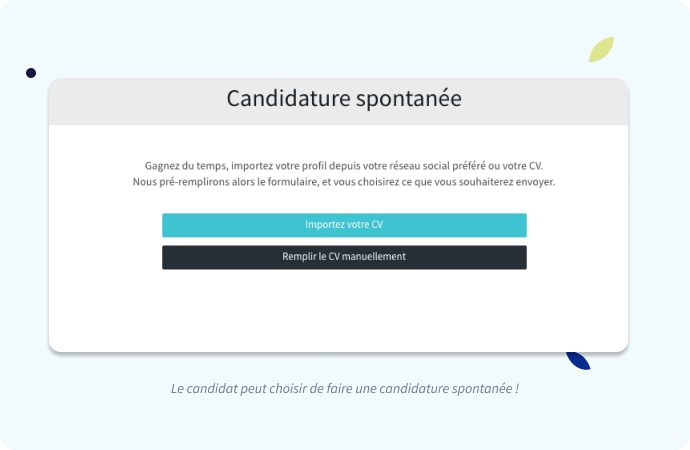 Candidature spontanée