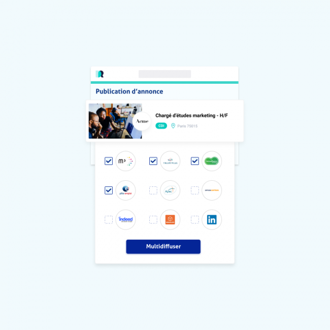 Diffusez massivement vos offres d’emploi avec votre solution de recrutement