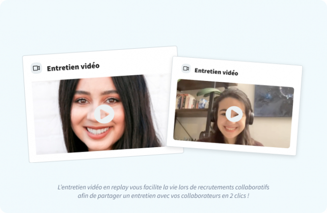 Utilisez la vidéo différée depuis votre plateforme de recrutement