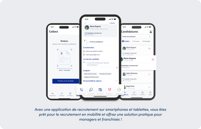 Application mobile de recrutement